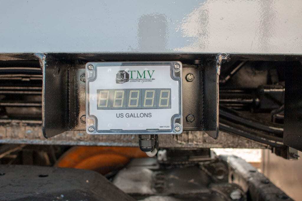 Fuel measurement display that comes with a ToughSonic® CHEM fuel kit
